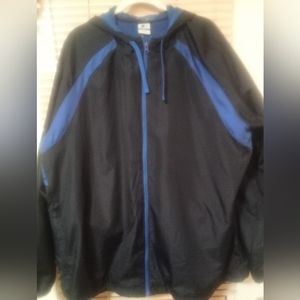 hp💕 Starter hooded jacket athletic zip coat 2XL navy blue